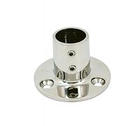BASE INOX TONDA 90° Ø MM.25
