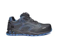 Base Protection K-Trek Scarpa Antinfortunistica con Sistema BOA, Nero/Blu, Taglie 48