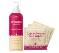 BASE LABORATORIES Salviette con acido ipocloroso e pacchetto spray acido ipocloroso