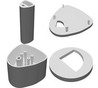 Base Lampada DIY per Striscia LED Philips Hue Stile Signe Supporto Stampato