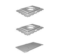 Base Lanterna LED Fiamma Portabatteria Stampato 3D Housing Progetto DIY