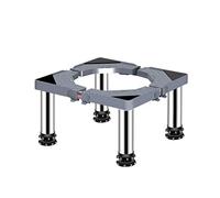 Base Lavatrice Base di Supporto per Lavatrice, Supporto per Vassoio Regolabile, Multifunzionale, 4 Piedini Resistenti, Acciaio Inossidabile