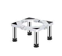 Base Lavatrice Base di Supporto per Lavatrice, Supporto per Vassoio Regolabile, Multifunzionale, 4 Piedini Resistenti, Acciaio Inossidabile