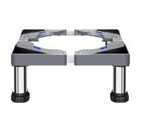 Base lavatrice con 4 piedini regolabili, altezza 13-16 cm, larghezza espandibile 45,5-70 cm, supporto universale per asciugatrice, frigorifero, portata massima 400 kg