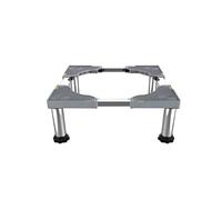 Base Lavatrice Regolabile Lunghezza/Larghezza 42-66cm Base Frigorifera Asciugatrici antiscivolo Base Supporto per Lavatrice Rialzamento Supporti 350 kg 4/8/12 acciaio inox Piedi