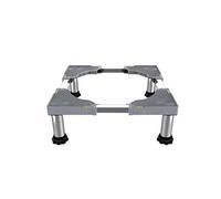 Base Lavatrice Regolabile Lunghezza/Larghezza 42-66cm Base Frigorifera Asciugatrici antiscivolo Base Supporto per Lavatrice Rialzamento Supporti 350 kg 4/8/12 acciaio inox Piedi