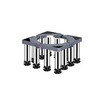 Base Lavatrice Regolabile Rulli per elettrodomestici Base per lavatrice Base multifunzione per lavatrice Base regolabile per asciugatrice e frigorifero Lunghezza/larghezza 40-65 cm Vassoio p