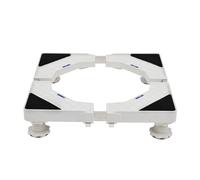 Base Lavatrice Regolabile, Supporto Base per Lavatrice Frigorifero Lunghezza 16.5in-26.8in Larghezza 14.2-22.8in Altezza 3.1in-3.5in Supporti 100 kg, Base per lavastoviglie 4 Piedi Fissi Bianca