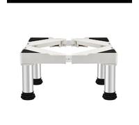 Base Lavatrice Regolabile, Supporto Base per Lavatrice Frigorifero Lunghezza 19.7-29.5in Larghezza 16.5-25.5in Altezza 9.4-10.6in Supporti 200 kg, Base per lavastoviglie 4 Piedi Fissi Bianca