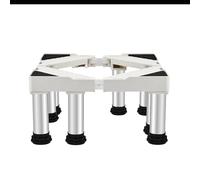 Base Lavatrice Regolabile, Supporto Base per Lavatrice Frigorifero Lunghezza 19.7-29.5in Larghezza 16.5-25.5in Altezza 9.4-10.6in Supporti 400 kg, Base per lavastoviglie 8 Piedi Fissi Bianca