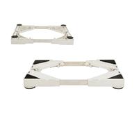 Base Lavatrice Regolabile, Supporto Base per Lavatrice Frigorifero Lunghezza 19.7in-30.3in Larghezza 17.7in-28.3in Altezza 2.2in Supporti 250kg, Base per lavastoviglie 4 Piedi Fissi Bianca