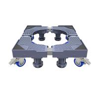 Base Lavatrice Regolabile, Supporto Base per Lavatrice Frigorifero Lunghezza 23.2-31.5in Larghezza 16.1-24.8in Altezza 3.9-5.1in Supporti 200 kg Base per lavastoviglie 8 Piedi Fissi 4 Ruote Gray