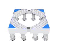 Base Lavatrice Regolabile, Supporto Base per Lavatrice Frigorifero Lunghezza/Larghezza 16.1in-25.2in Altezza 3.5in-4.7in Supporti 200kg, Base per lavastoviglie 12 Piedi Fissi Blu