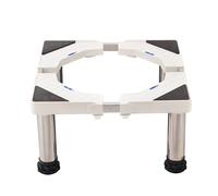 Base Lavatrice Regolabile, Supporto Base per Lavatrice Frigorifero Lunghezza/Larghezza 16.5in-26.8in Altezza 11in-12.2in Supporti 150 kg, Base per lavastoviglie 4 Piedi Fissi Bianca