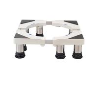 Base Lavatrice Regolabile, Supporto Base per Lavatrice Frigorifero Lunghezza/Larghezza 16.5in-26.8in Altezza 5.1in-6.3in Supporti 250 kg, Base per lavastoviglie 8 Piedi Fissi Bianca