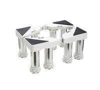 Base Lavatrice Regolabile,Supporto per lavatrice Base Scaffale Frigorifero a 8 Gambe in acciaio inox per frigorifero lavatrice rockner congelatore Altezza:18.5-22cm