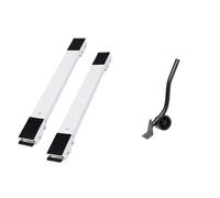 Base Lavatrice Supporto for lavatrice, base mobile rialzata for frigorifero, supporto con ruote, accessori for cucina e bagno(White Suit)