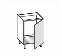 BASE LAVELLO IN NOBILITATO BIANCO H 72 X L 90 X P 56 CM ESCLUSO ANTA E CERNIERE