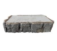 Base Legno Rettangolare 30x20cm H5cm con Corteccia Bianca Fetta di Betulla | Decoupage Fai da Te Centrotavola Artigianale Vassoio Shabby Chic
