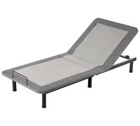Base letto elettrica regolabile in poliestere grigio 80 x 200 cm Brunoy