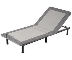 Base letto elettrica regolabile in poliestere grigio 80 x 200 cm Brunoy