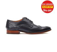 Base London Barbera Scarpe Eleganti Uomo Classiche In Pelle Con Lacci Nero