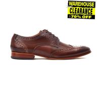 Base London Barbera Scarpe Eleganti Uomo In Pelle Marrone Con Lacci