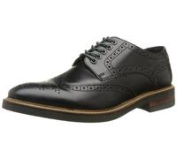 Base London Scarpe stringate Woburn uomo – Pelle stile brogue – Nero 44