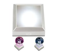 Base luminosa a LED, Romantico Base di Visualizzazione Della Luce a LED, 6 luci che cambiano colore Usb o colorato supporto di cristallo a batteria, adatta per cristalli