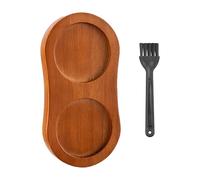 Base Macinapepe 1 Pezzo, Spazzola Per Pulizia 1 Pezzo, Vassoio Macina Sale E Pepe, Set Tavolo Da Pranzo Aceto Sale E Pepe, Scatola Sale E Pepe In Bambù, Set Macina Sale E Pepe In Legno