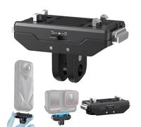 Base magnetica a sgancio rapido con serratura per accessori Insta 360 X5, supporto in lega di alluminio con serratura con filettatura 1/4 pieghevole in metallo per Insta360 X4 Air/Ace Pro 2/X4/X3/Ace