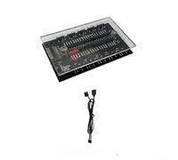 Base magnetica ARGB per PWM Hub, 10/16 vie 5V 3-pin e 4-pin Fan Splitter con doppio per SATA per PC Case Gestione cavi (RESET)