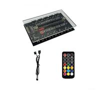Base magnetica ARGB per PWM Hub, 10/16 vie 5V 3-pin e 4-pin Fan Splitter con doppio per SATA per PC Case Gestione cavi (Regolare)