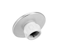 Base magnetica in lega di alluminio con foro per testa a sfera da 17 mm compatibile con iPhone 14 13 12 per Magsafe Socket Mobile Phone Bracket Magnet Holder (argento)