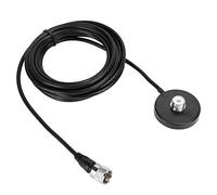 Base Magnetica, Magnete Super Forte per Mantenere Fissa L'antenna, Realizzata in Materiale di Alta Qualità, Base Magnetica per Antenna Autoradio, 16,4 Piedi Adatto per Sl16 Maschio, UHF Maschio, Pl259