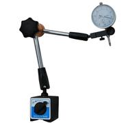 BASE MAGNETICA SNODABILE+COMPARATORE CENTESIMALE 0-10mm 0,01mm FORZA 60kg TORNIO