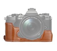 Base mezza custodia per fotocamera in pelle PU con filettatura da 1/4 di pollice
