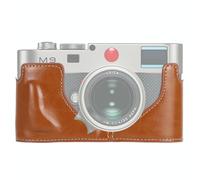 Base mezza custodia per fotocamera in pelle PU con filettatura da 1/4 di pollice