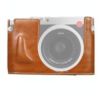 Base mezza custodia per fotocamera in pelle PU con filettatura da 1/4 di pollice