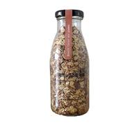 Base Mill Muesli Cacao Bio Senza Glutine (140g) - 100% Vegano, Ricco di Proteine e Fibre - Con Mandorle, Datteri e Gocce di Cioccolato Bio - Colazione Sana e Energetica