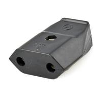 Base mobile 10 A, con un design robusto ed elegante in colore nero. Lo spessore di 4,8 mm lo rende perfetto per varie applicazioni, garantendo stabilità e versatilità.