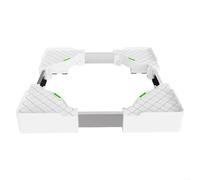 Base mobile for rastrelliera mobile for lavatrice impilabile regolabile da 45-70 cm con telaio in acciaio inossidabile(White)