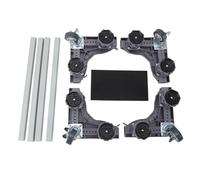 Base Mobile per Frigorifero, Base per Lavatrice Rastrelliera Mobile per Oggetti Pesanti Misurazione Orizzontale Fascia Freno Angolo di Equilibrio Copertura Ribaltabile Staffa a