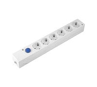 BASE MULTIFIX 6 TOMAS CON INTERRUPTOR BLANCO - BM140803