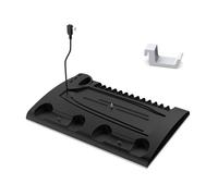 Base multifunzionale del supporto, stazione di raffreddamento di raffreddamento del gioco P5 dell'ABS della console di gioco di effetto della luce di colore brillante