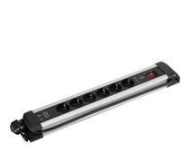 "Base multipla extrapower 6 prese 16A 250V + 2 USB cavo 1,5m 3G1,5 con protezione in alluminio SIMON "