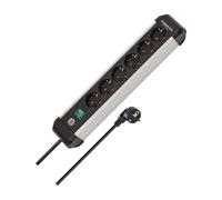 Brennenstuhl Presa multipla Premium-Alu-Line a 6 vie, con interruttore, 3m, H05VV-F 3G1,5 Quantità:1