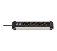 Brennenstuhl 1391030600 Multipresa con Schalter grigio black Schutzkontakt 1 St.