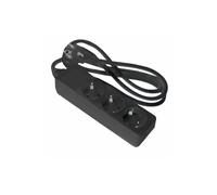 Base nera con 3 prese e cavo da 1,5 m, ideale per collegare più dispositivi, fornendo comfort ed efficienza nel tuo spazio. Non rimanere senza energia!