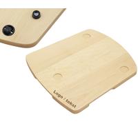 Base oliata in faggio con ruote + incisione per Thermomix TM5/TM6